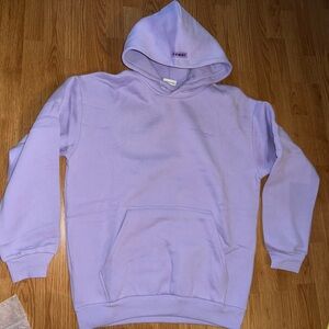 Comfrt unisex Lavender Hooded Sweatshirt - Pullover Hoodie relax Sz Large